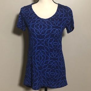 Beautiful Scooped Neck Blue Tee